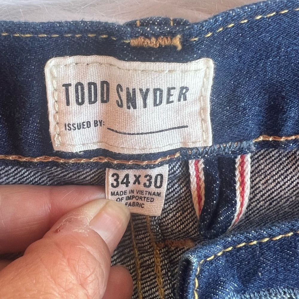 Todd Snyder Slim Fit Blue Jeans